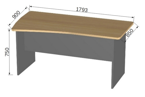 Мебель для персонала БэкВэм БВ-3.0 Стол эргономичный левый