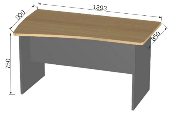 Мебель для персонала БэкВэм БВ-4.2 Стол эргономичный левый